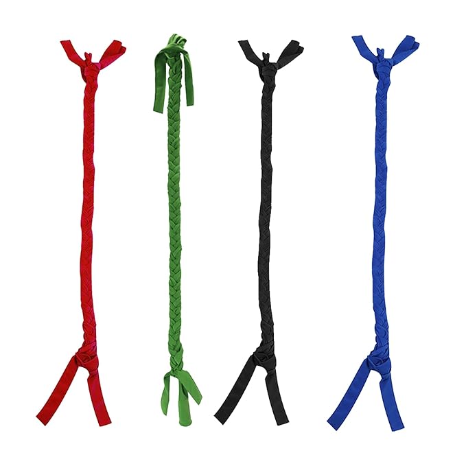 Horse Ponytail, 3 Tube Horse Tail Bag Solids for Horses (Red)