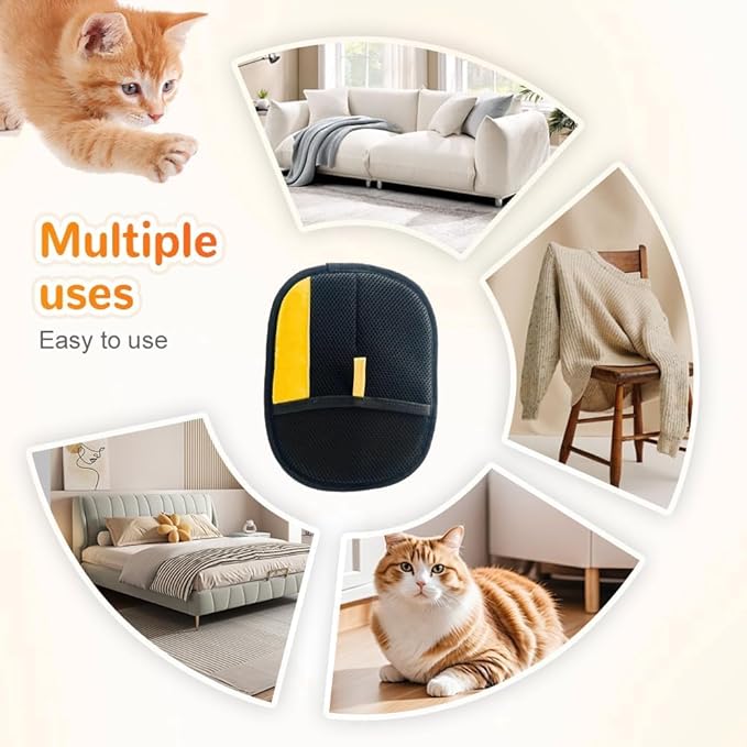Pet Hair Removal Glove for Cats & Dogs,2025 New Upgrade Pet Hair Remover Electrostatic Gloves,Reusable Pet Hair Remover Glove