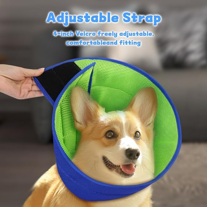 Inspack Soft Dog Cone Collar Alternative, E Cones for Small Dogs/Cat/Puppy to Stop Licking after Surgery, Comfortable All Paws Comfy Elizabethan Collars, Neuter Recovery Ecollars of Shame Alternatives