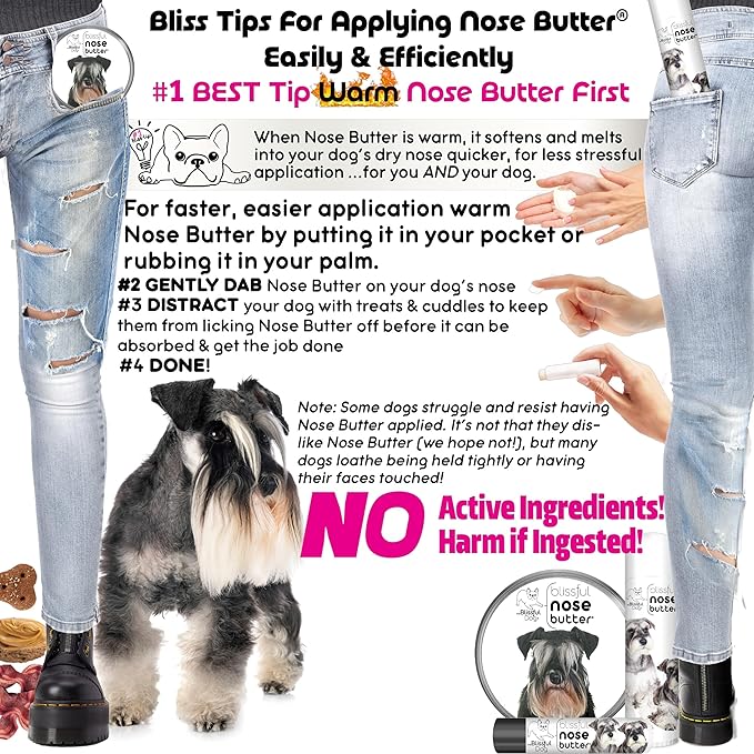 The Blissful Dog Schnauzer Unscented Nose Butter, 8-Ounce