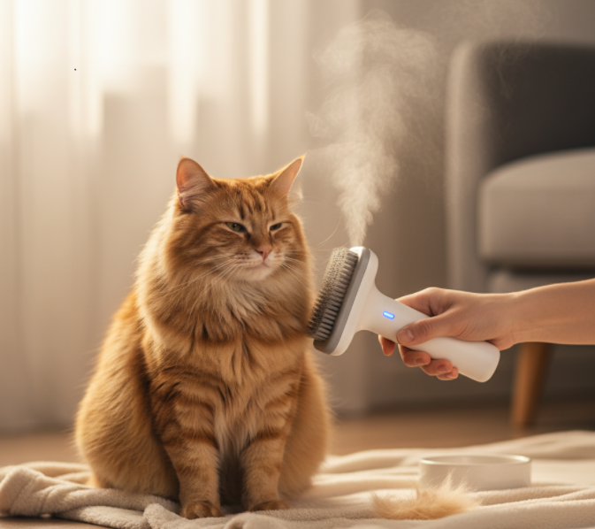 Steam & Shine: The Smart Pet Grooming Brush That Makes Brushing Easier and Healthier