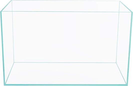 Ultra Clear Rimless Low Iron Glass Aquarium Tank (W23.62×D11.81×H14.17 inch(60x30x36cm)) 6mm Thickness Include Black Leveling Mat