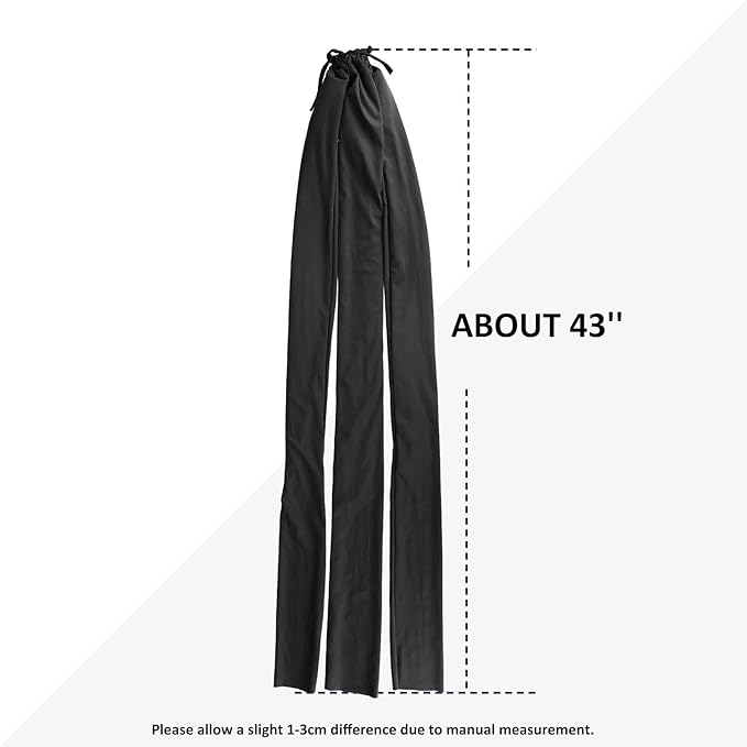 Harrison Howard 3 Tube Stretchy Fabrics Adjustable Closure Lightweight Horse Tail Bag for Horses Braid-in Tail Bag