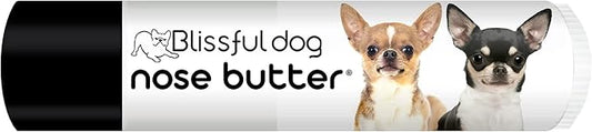 The Blissful Dog Smooth Coat Chihuahua Nose Butter for Dry, Cracked Skin, Lick-Safe Dog Nose Balm with Moisturizing Shea Butter, Almond, Olive, and Essential Oils, Pet Supplies, Uncented, 0.15 oz.