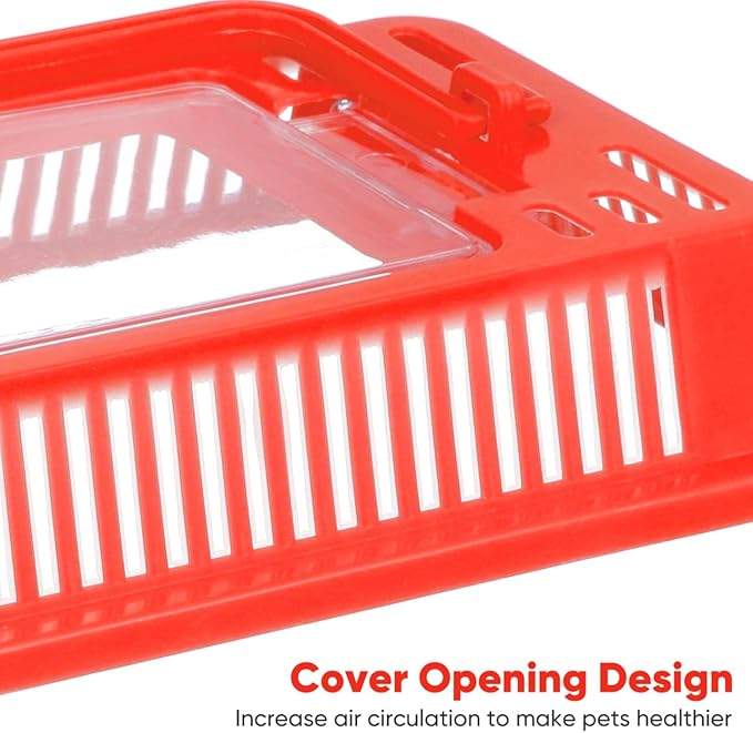 Mini Handheld Fish Tank Portable Plastic Aquarium with Lid for Turtles and Pet Fish Easy to Clean Transparent Design for Goldfish and Aquatic Pets