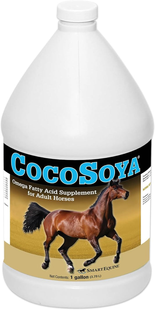 Uckele by SmartEquine CocoSoya Oil | Oil for Skin and Coat | Contains Soybean and Coconut Oil for Overall Coat Shine and Horse Health | Nourishing Fatty Acids for a Lustrous Appearance | 1 Gallon