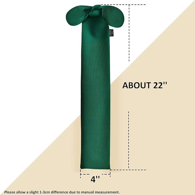 Harrison Howard Stretchy Tail Bag Breathable Horse Tail Guard Slip on Design Protect Horse Tail 2 Strand Closure Straps Keep Tail Clean & Protected 22" L Length Makes Grooming Easy-Deep Green