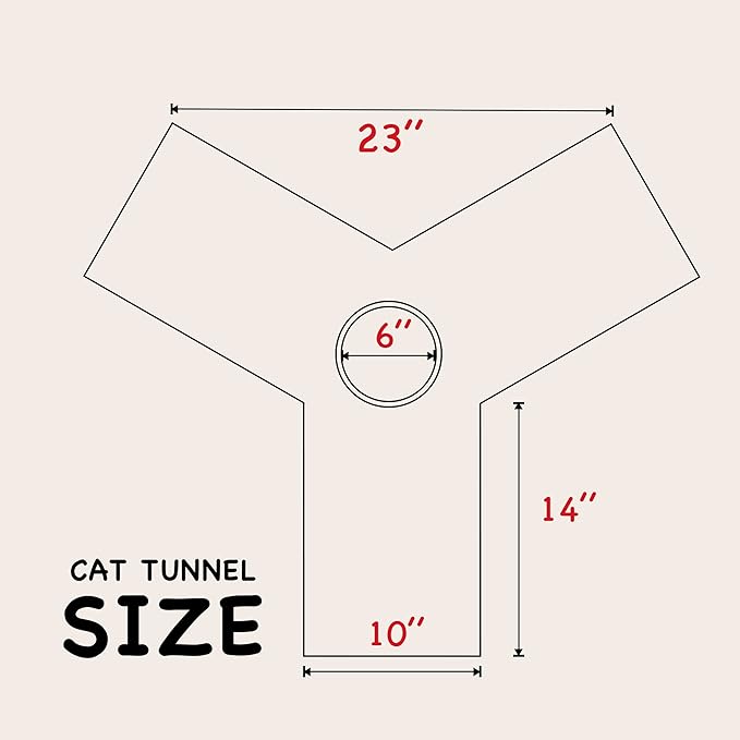 Tempcore Pet Cat Tunnel Tube Cat Toy 3 Way Collapsible, Cat Tunnels for Indoor Cats Self-Luminous Photoluminescence，Kitty Tunnel Bored Cat Pet Toys Peek Hole Toy Ball Cat, Puppy, Kitty, Kitten, Rabbit