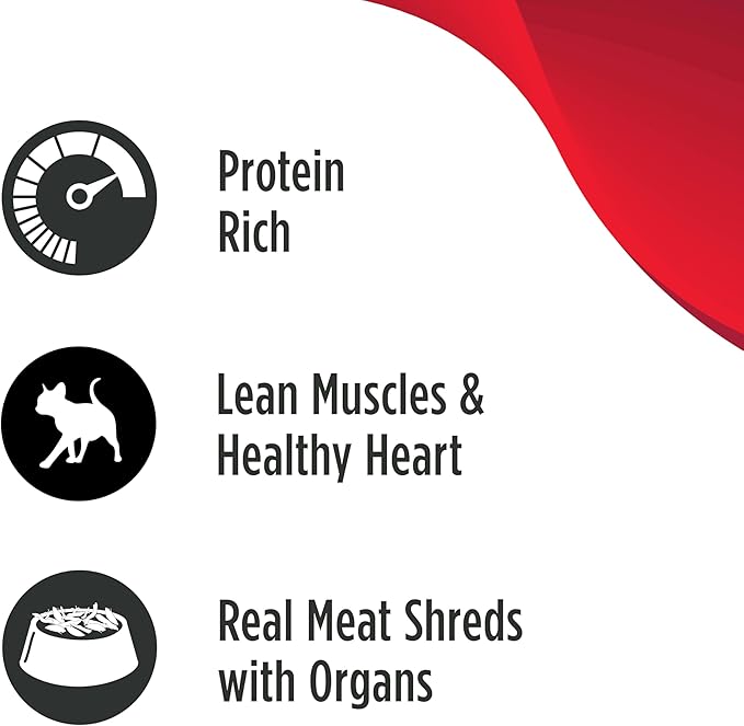 Nulo Real Shreds with Organ Meat Wet Canned Cat Food, Chicken & Beef, 6.0 Ounce, 8 Cans