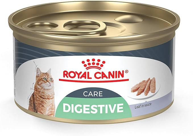 Royal Canin Feline Care Nutrition Digest Sensitive Loaf in Sauce Canned Cat Food, 3 oz., Case of 24