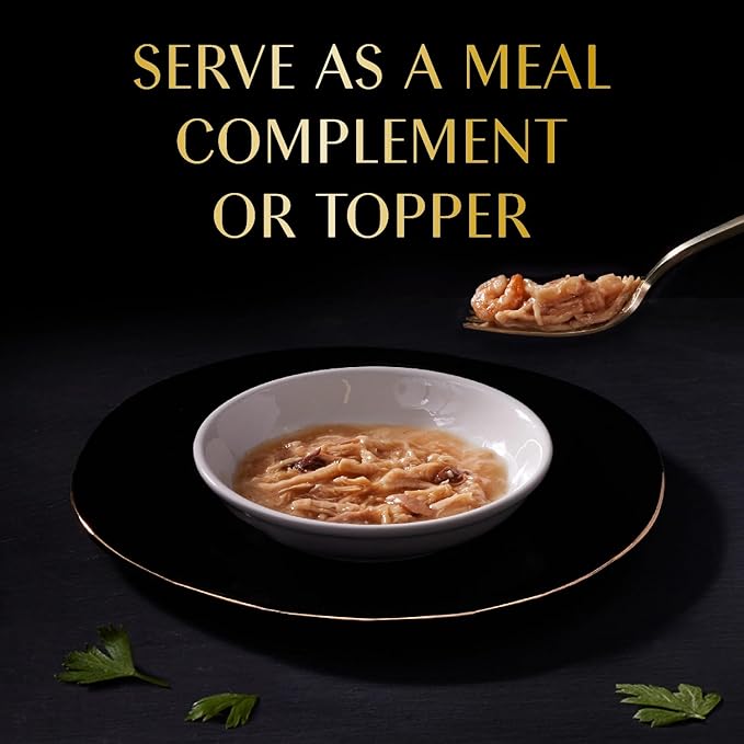 Sheba Selections Filets in Broth Adult Wet Cat Meal Complement Chicken & Shrimp Recipe, 1.3 oz. Cups, 12 Count