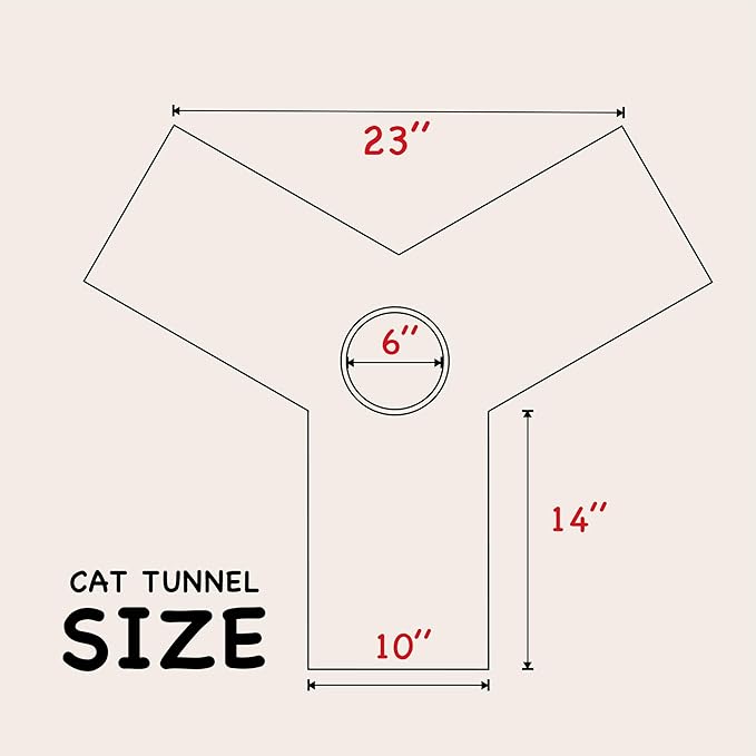 Tempcore Pet Cat Tunnel Tube Cat Toys 3 Way Collapsible, Cat Tunnels for Indoor Cats, Kitty Tunnel Bored Cat Pet Toys Peek Hole Toy Ball Puppy, Kitty, Kitten, Rabbit Teardrop Flower