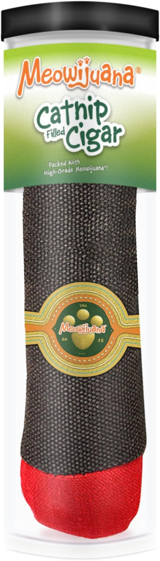 Meowijuana | Catnip Filled Cigar Toy | Promotes Play and Cat Health | Includes Organic Catnip Grown in North America | Feline and Cat Lover Approved