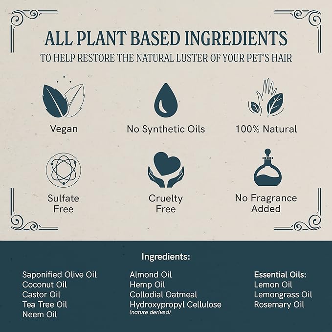 JR Liggett’s Botanical Horse Shampoo Bar for Sensitive Skin - 100% Detergent Free, Non-GMO & Biodegradable - Deep-Cleansing, Hypoallergenic Formula for Healthy Skin, Mane & Tail - 3.5 oz Bar