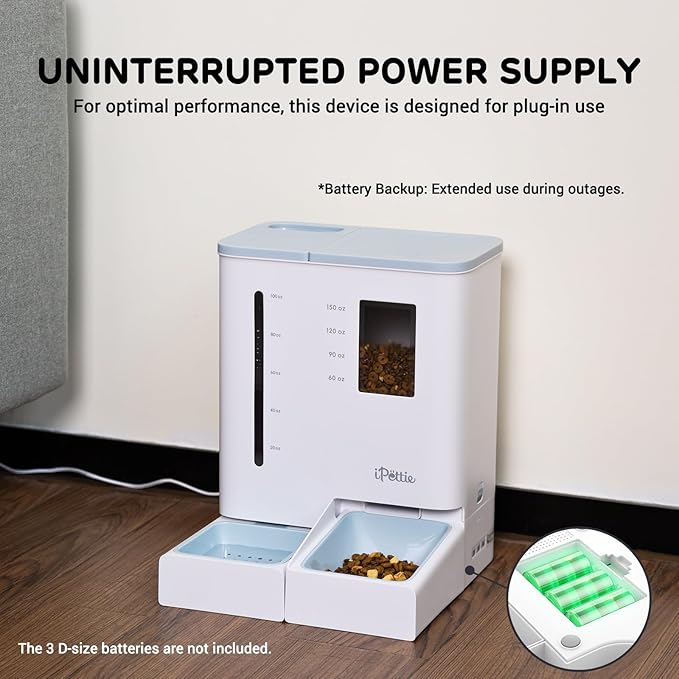 FW54 5G/2.4GHz WiFi Automatic Feeder and Waterer 2-in-1 Set for Pets, 300 oz Large Capacity for 2 Weeks, Perfect for Working Parents