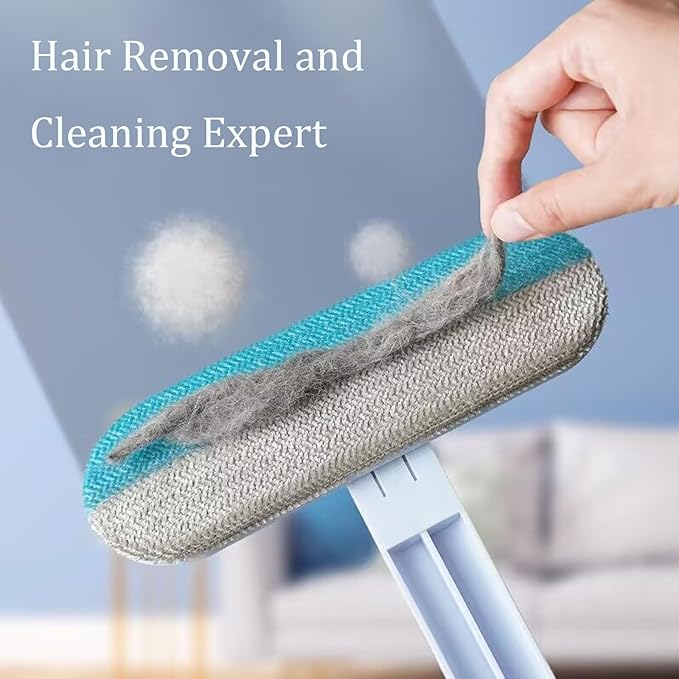 Dog Hair Remover for Couch Reusable Pet Hair Remover Brush 23in Long Handle for Furniture, Couch, Carpet, Clothes