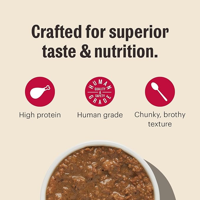 The Honest Kitchen Minced - Turkey in Bone Broth Gravy Wet Cat Food, 5.5 oz (Pack of 12)