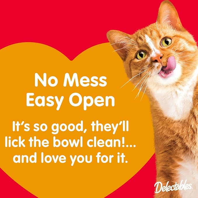 Hartz Delectables Non-Seafood Bisque Lickable Wet Cat Treats for Adult & Senior Cats, Multiple Flavors, Pack of 12