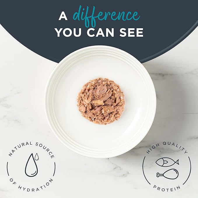 Reveal Natural Wet Cat Food, 24 Count, Grain Free, Limited Ingredient Canned Food for Cats, Tuna with Sea Bream in Broth, 2.47 oz Cans