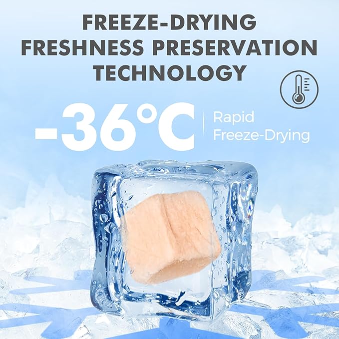 Freeze Dried Cats & Dogs Raw Treats, All Natural Single Ingredient Chicken Breast, High Protein Healthy Pet Training Treats or Food Topper, 6 oz