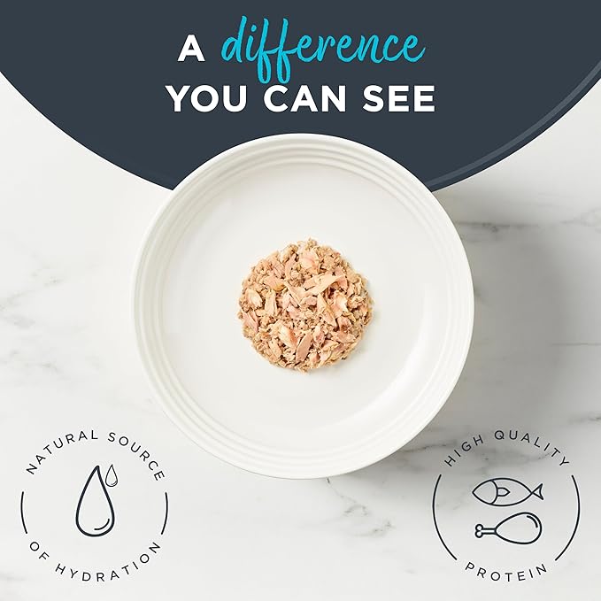 Reveal Natural Wet Cat Food, 24 Count, Grain Free, Limited Ingredient Canned Food for Cats, Ocean Fish in Broth, 2.47 oz Cans