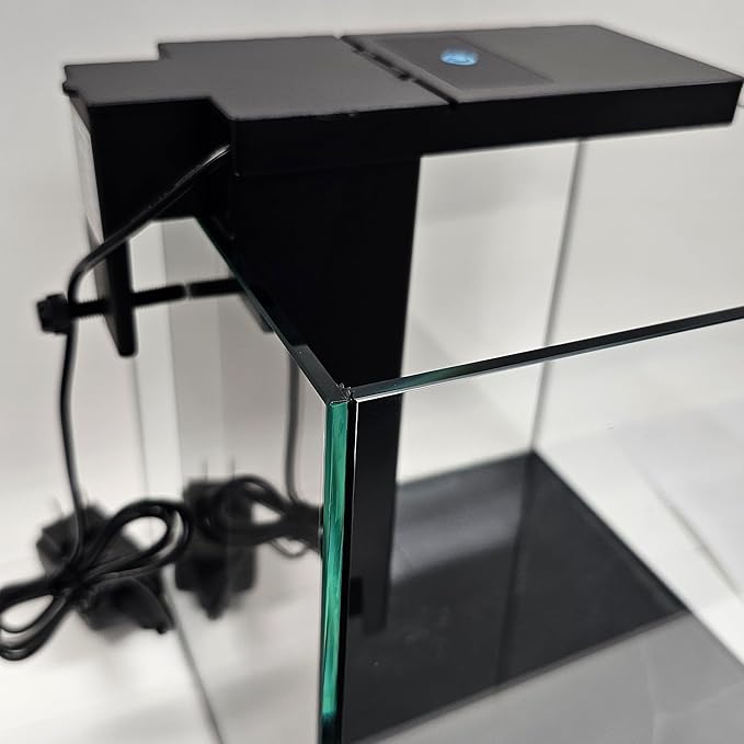 Level One Pets 3 Gallon Mini Aquarium Kit - Includes Duo 2 in 1 Submersible Filter with LED Light