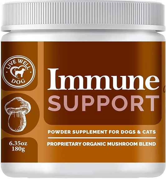 Immune Support Powder Food Topper, Large 6.35oz, Proprietary Organic Mushroom Blend, 300g