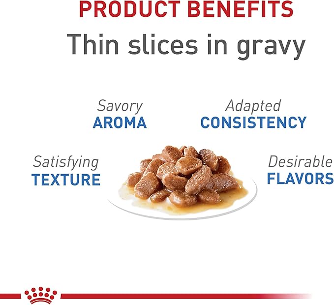 Royal Canin Feline Weight Care Thin Slices in Gravy Canned Adult Wet Cat Food, 3 oz cans 6-pack