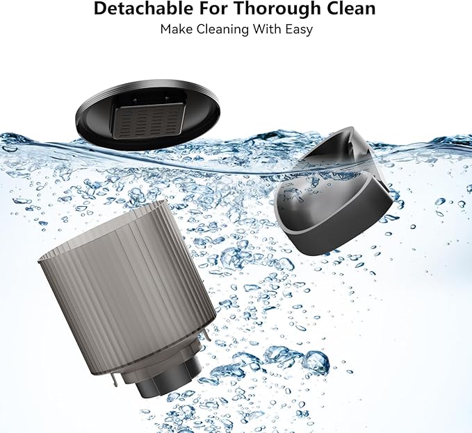 Automatic Cat Feeder: 4L Timed Cats Food Dispenser Programmable 1-6 Meal for Cat and Small Medium Dog- Auto Pet Feeder Easy to Set Up Dual Power Supply with Desiccant Bag| Detachable Washable