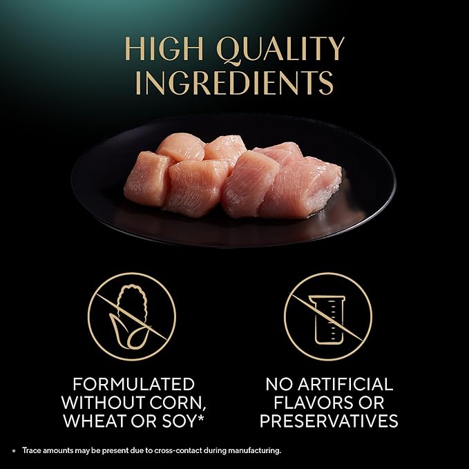 Sheba Perfect Portions Wet Cat Food Cuts in Gravy Variety Pack, Roasted Chicken Entree and Tender Turkey Entree, 2.6 oz. Twin-Pack Trays (12 Count, 24 Servings)