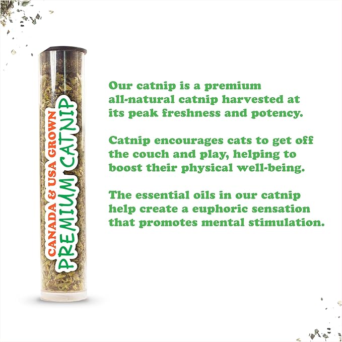 Meowijuana Refillable Cat Toys | Get Silly - Furry Friend Catnip Toys | Includes Potent Hand Harvested Catnip Grown in North America | Promotes Play and Cat Health