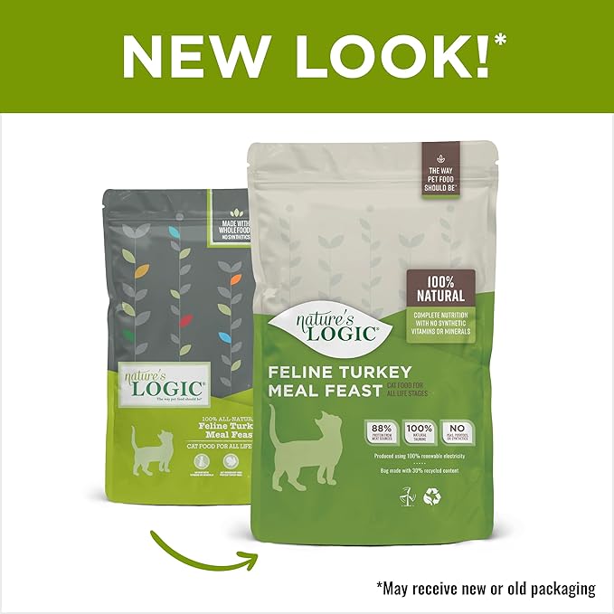 Nature's Logic Turkey Dry Cat Food (1 Pack), 15.4 lb