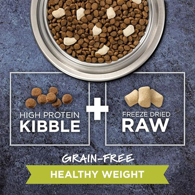 Instinct Raw Boost Healthy Weight, Natural Dry Cat Food with Freeze Dried Pieces, Grain Free Recipe - Real Chicken, 10 lb. Bag