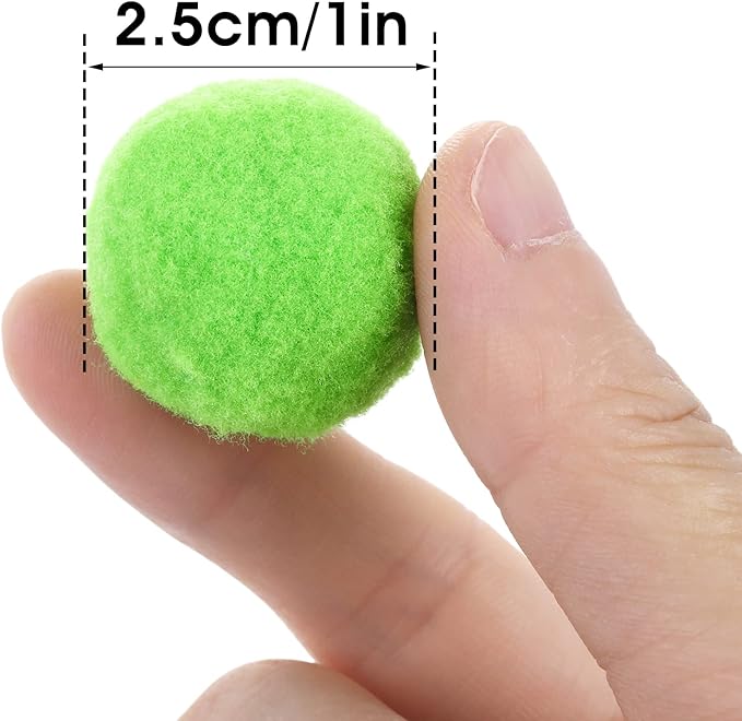 Molain Large Cat Toy Balls, Soft Cat Balls 1Inch Kitten Pom poms Ball Cat Play Toy (50 Pcs)