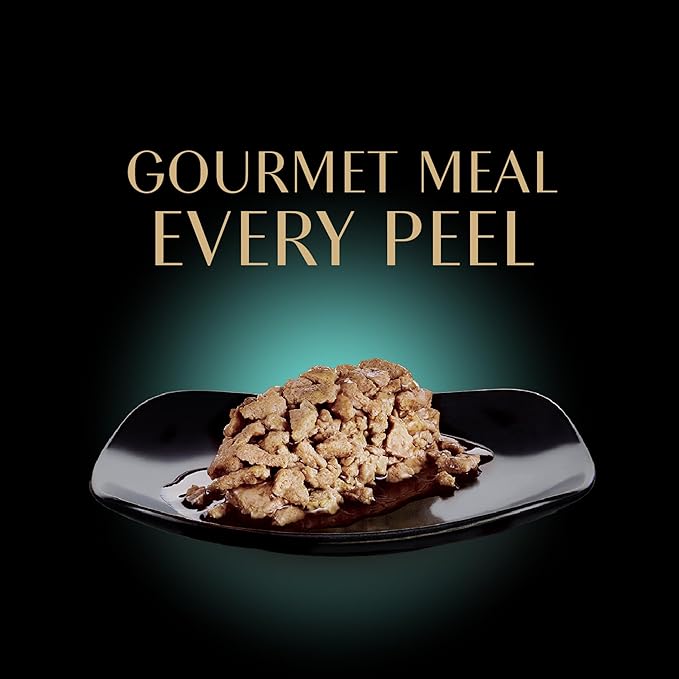 Sheba Perfect Portions Wet Cat Food Cuts in Gravy Variety Pack, Roasted Chicken Entree, with Sustainable Salmon, and Tender Turkey Entree, 2.6 oz. Twin-Pack Trays (24 Count, 48 Servings)