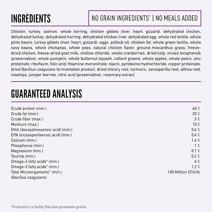 ORIJEN Wild Reserve Dry Cat Food Free-Run Chicken & Wild-Caught Fish Kitten Recipe 3.5lb Bag