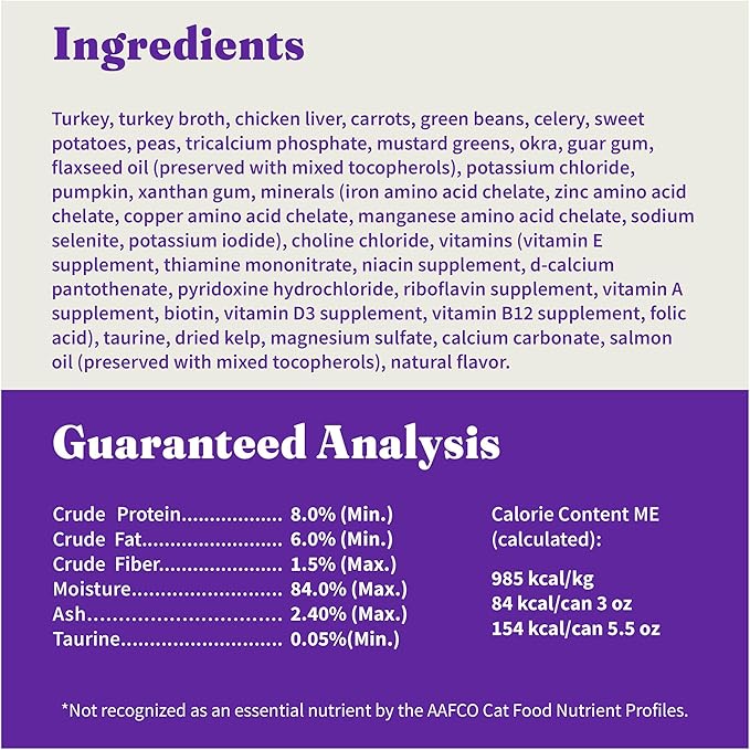 Halo Pets Spot's Stew Wholesome Turkey Cat Food Number of Cans/Size: 5.5-oz, case of 12