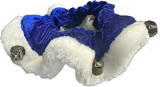 Huxley & Kent Ruff Pet Scrunchy | Hanukkah (Extra-Large) | Festive Christmas/Holiday Neckwear for Dogs/Cats | Fun Stretchable Costume Accessory | Soft Collar with Bells