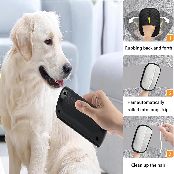 Deshedding Dog Brush and Grooming Tool, Pet Hair Remover tool for Shedding, Grooming Brush for Dogs, Cats, Rabbits, and Horses with Long or Short Hair