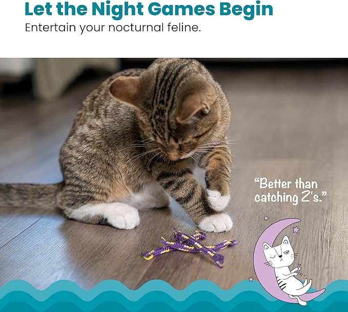 Catstages Nighttime Catnip Rolls Cat Toys - 3 Pack