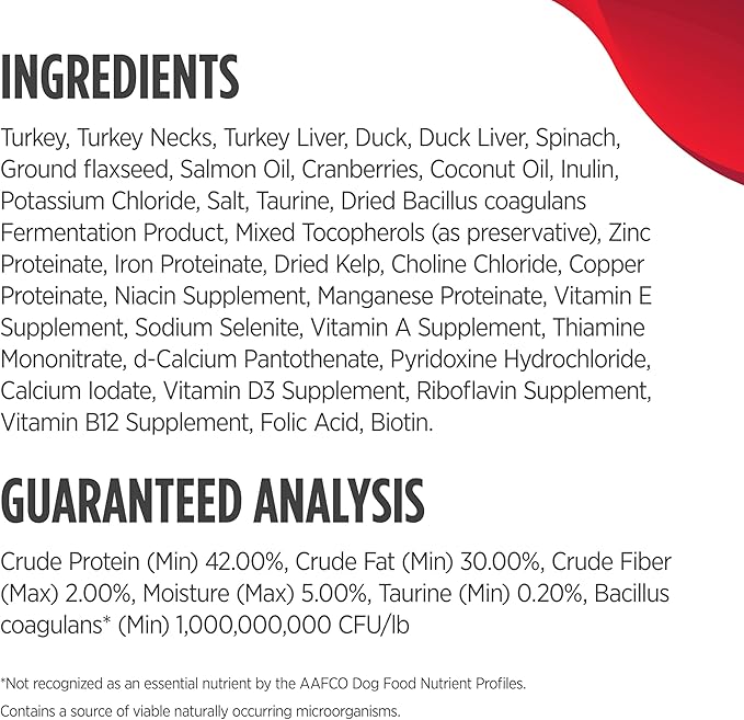 Nulo Freestyle Freeze-Dried Raw, Ultra-Rich Grain-Free Dry Cat Food for All Breeds and Life Stages with BC30 Probiotic for Digestive and Immune Health, Turkey & Duck, 5.5 Ounce