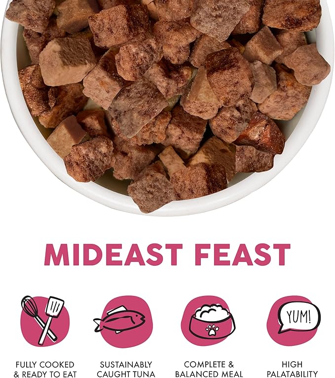 Weruva Cat Freeze Dried, Mideast Feast with Tilapia, 7oz Bag