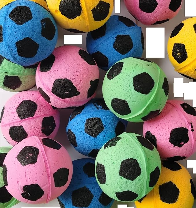 YnFag Foam Soccer Balls Cat Toys for Indoor Cats Cat Balls (Football 12)