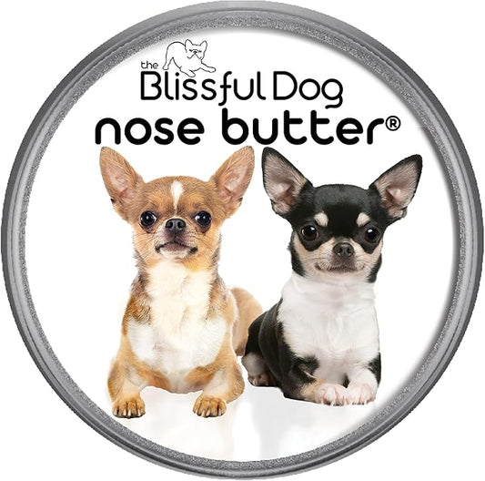 The Blissful Dog Smooth Coat Chihuahua Nose Butter for Dry, Cracked Skin, Lick-Safe Dog Nose Balm with Moisturizing Shea Butter, Almond, Olive, and Essential Oils, Pet Supplies, Uncented, 8 oz.