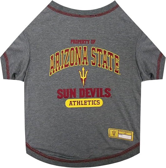 Pets First Collegiate Arizona State Sun Devils Dog T-Shirt, X-Large. - Licensed Shirt for Pets Team Colored with Team Logos.- Premium Stretchable Materials for The Comfrot of Your Dog & Cat.