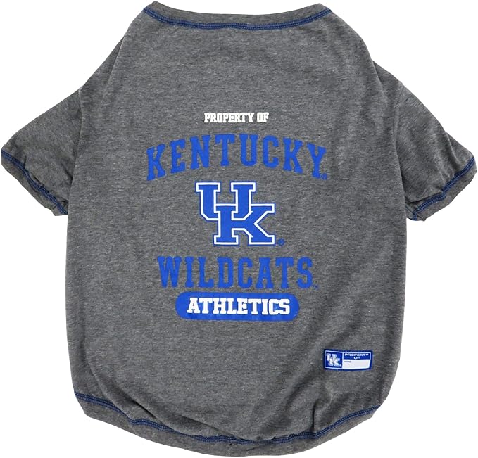Pets First Collegiate KENTUCKY WILDCATS Dog T-Shirt, Medium. - Licensed Shirt for Pets Team Colored with Team Logos.- Premium Stretchable Materials for the Comfrot of your Dog & Cat.