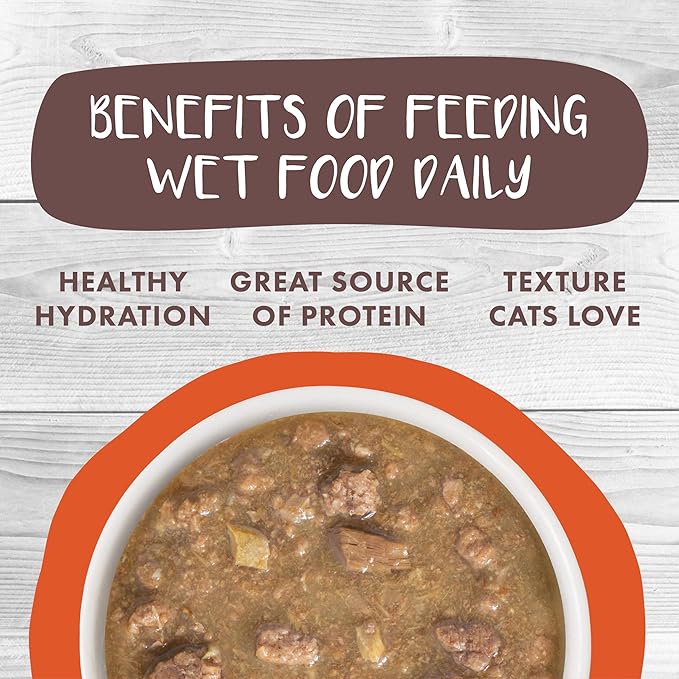 Weruva Classic Cat Stews!, Taco Stewsday with Beef, Chicken & Salmon in Gravy, 2.8oz Can (Pack of 12)