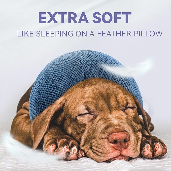 Inflatable Dog Cone Collar - Dog Neck Donut Cone Collar Alternative After Surgery - Soft Cone for Large Medium Small Dogs Cats - Alternative Recovery E Collar (Blue, XL)