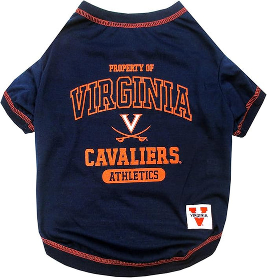 Pets First Collegiate Virginia Cavaliers Dog T-Shirt, X-Large. - Licensed Shirt for Pets Team Colored with Team Logos.- Premium Stretchable Materials for The Comfrot of Your Dog & Cat.