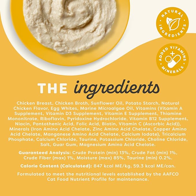 Applaws Vitality Wet Cat Food Paté, Natural Canned Cat Food, Wet Food for Cats with Added Vitamins and Minerals, Grain Free, Carrageenan Free, Chicken Breast (24 Count, 5.5oz Cans)